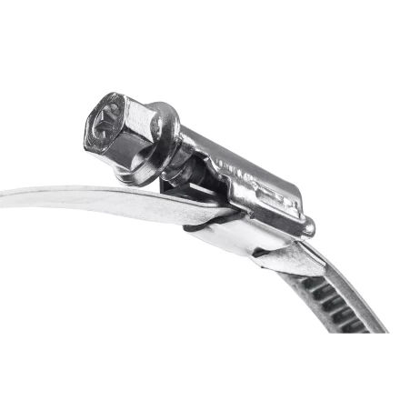 ЗУБР Х-9Н, 8 - 12 мм, накатная лента 9 мм, цинк, 50 шт, червячный хомут (37807-12) купить в Урае