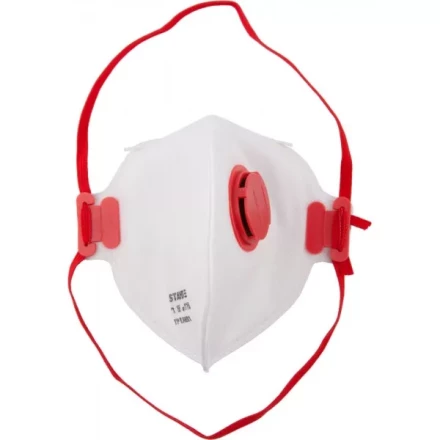 Полумаска фильтрующая STAYER &quot;MASTER&quot; плоская, с клапаном, многослойная, класс защиты FFP1 11116 купить в Урае