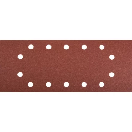 Лист шлифовальный ЗУБР &quot;МАСТЕР&quot;, 14 отверстий, для ПШМ на зажимах, Р320, 115х280мм, 5шт 35594-320 купить в Урае
