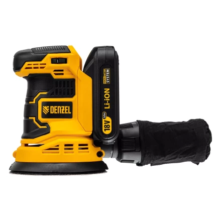 Машина шлифовальная эксцентриковая аккумуляторная Denzel 28470 COS-125, 18В Li-Ion купить в Урае