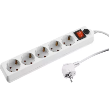 Сетевой фильтр STAYER &quot;MASTER&quot; электрический, 5 гнезд, макс. мощн. 2200 Вт, 5м 55066-5 купить в Урае
