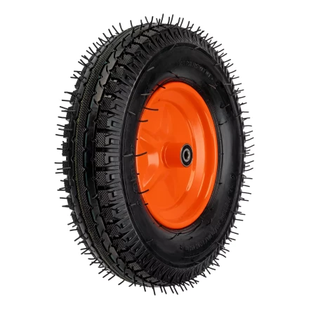 Колесо пневматическое усиленное, шина 8PR, 4.00-8 D400 мм, внутренний диаметр подшипника 12 мм, длина оси 90 мм Palisad купить в Урае