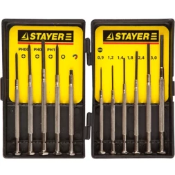 STAYER "MASTER". Набор: Отвертки часовые для особо точных работ, с цельнометаллическими рукоятками 2560-H11_z01