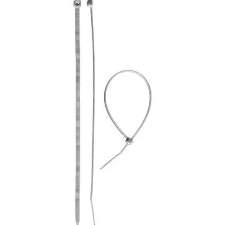 Хомуты ЗУБР нейлоновые белые 3,6x370мм, 100шт 309010-36-370 купить в Урае