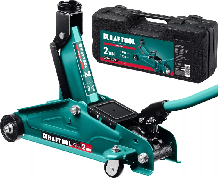 Домкраты подкатные гидравлические KRAFTOOL INDUSTRIE 43453-2-K купить в Урае
