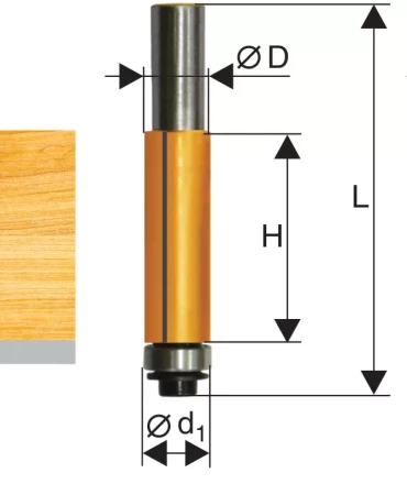 Фреза кромочная прямая ф127х25мм хв 8мм 10523 купить в Урае
