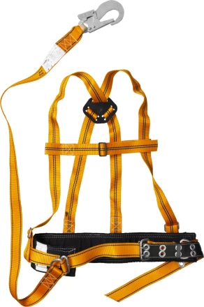 Лямочный пояс СИБИН тип ППВА, материал стропа - лента, с наплечными лямками 11565 купить в Урае