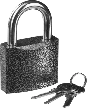 Замок STAYER &quot;STANDARD&quot; навесной, металлический корпус, закаленная дужка, 63 мм 37160-60 купить в Урае