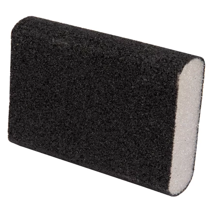 Губка для шлифования, 100 х 70 х 25 мм, овал, Средняя жесткость, P 60 Сибртех 757367 купить в Урае