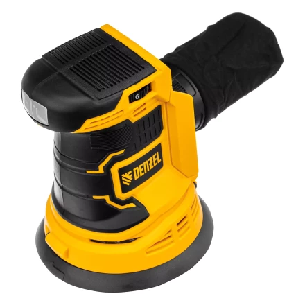 Машина шлифовальная эксцентриковая аккумуляторная COS-125-0, 18В Li-Ion Denzel 28471 купить в Урае