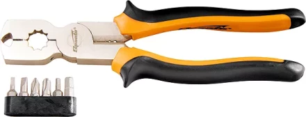 Плоскогубцы 200 мм CrV комбинированные многофункциональные с набором бит SPARTA 169265 купить в Урае