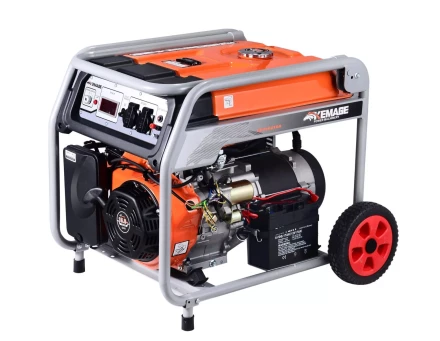 Генератор бензиновый TOR KM8000H 6,0 кВт 220В 27 л с электростартером и колесами 1011098 купить в Урае