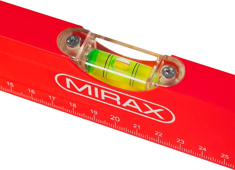Уровень коробчатый MIRAX, 2 ампулы, крашеный, 1000мм 34602-100_z02 купить в Урае