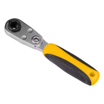 Ключ-трещотка для бит 1/4&quot; Denzel 11633, 52 зуба, CrMo, адаптер для торцевых головок Denzel купить в Урае