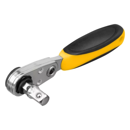 Ключ-трещотка для бит 1/4&quot; Denzel 11633, 52 зуба, CrMo, адаптер для торцевых головок Denzel купить в Урае