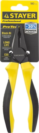 Плоскогубцы комбинированные STAYER &quot;PROTech&quot;, эксцентриковое расположение шарнира, 180мм 22027-1-18_z02 купить в Урае