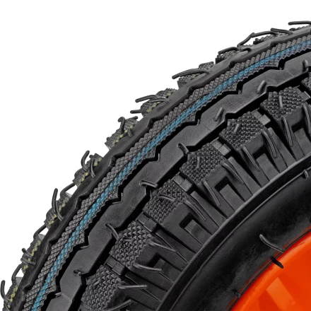 Колесо пневматическое усиленное Palisad 69081, шина 8PR, 4.00-8 D400 мм, внутренний диаметр подшипника 20 мм, длина оси 90 мм купить в Урае