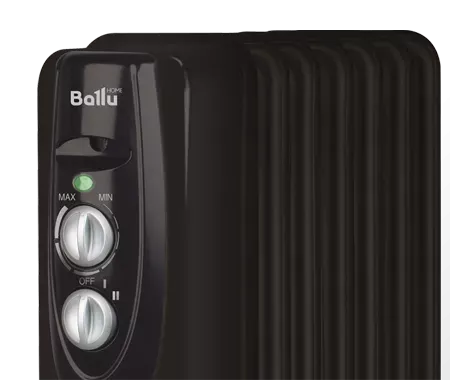 Маслянный радиатор обогреватель электрический BALLU Classic black BOH/CL-05BRN 1000 купить в Урае