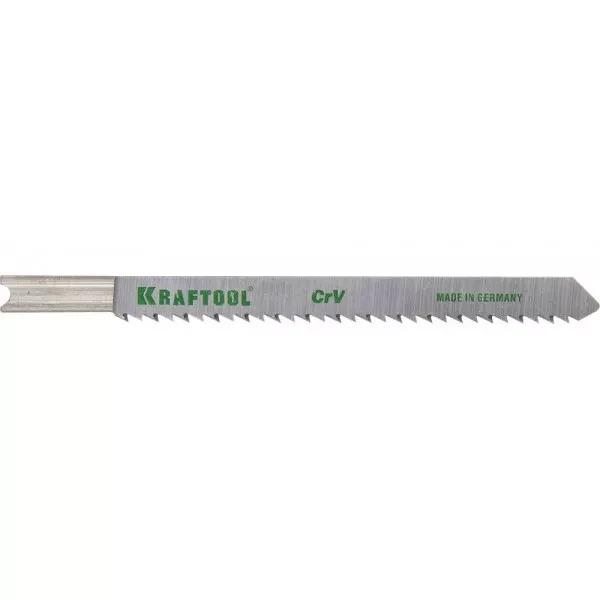 Полотна KRAFTOOL, U101BR, для эл/лобзика, Cr-V, по дереву, фанере, ламинату, обратный рез, US-хвост., шаг 2,5мм, 75мм, 2шт 159616-2,5 купить в Урае