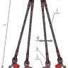 Строп канатный четырехветвевой 4СК 4 т L=4.5 м заплет купить в Урае