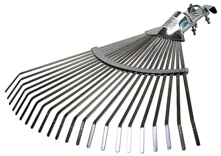 Грабли веерные RACO регулируемые, 22 плоских зубца, гальванизир. покр., 300-450мм 4231-53/736 купить в Урае