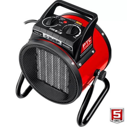 ЗУБР 3 кВт, электрическая тепловая пушка (ТПК-3Р) купить в Урае