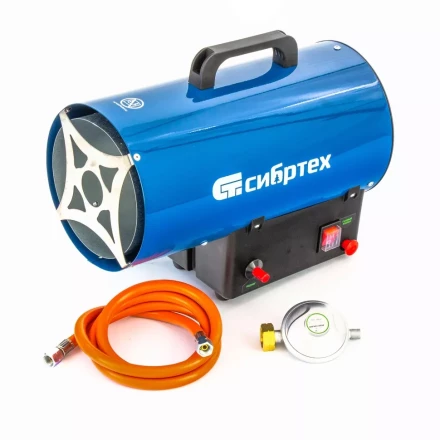 Газовая тепловая пушка СТГ-15, 15 кВт, 500 м3/ч, пропан-бутан Сибртех 96452 купить в Урае