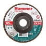 Круг Лепестковый Торцевой (КЛТ) HAMMER КЛТ 1 Ф125х22 Р80 213-036 купить в Урае