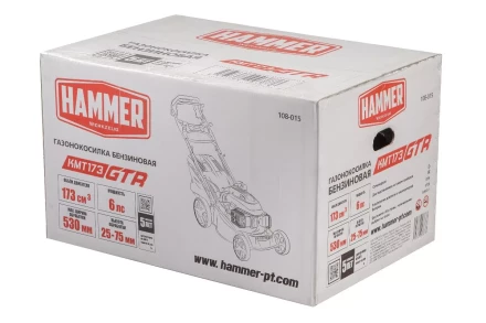 Газонокосилка бензиновая самоходная HAMMER KMT173GTR купить в Урае