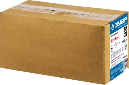 ЗУБР DIN 1624, M5 x 8 мм, цинк, 5 кг, врезная гайка (303780-05) купить в Урае