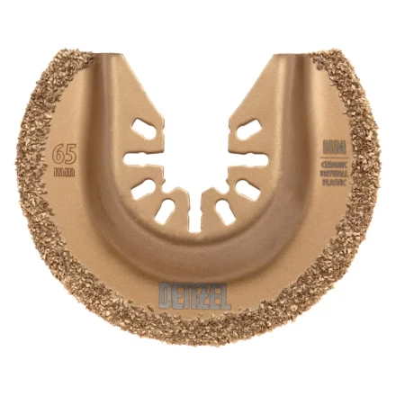 Насадка для МФИ режущая полукруг Denzel 782325, HM, по плитке, 63 мм купить в Урае