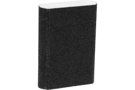 Губка для шлифования, 100 х 70 х 25 мм, овал, Средняя жесткость, P 100 Сибртех 757387 купить в Урае