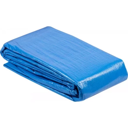 Тент-полотно ЗУБР &quot;МАСТЕР&quot; универсальный, из тканого полимера плотностью 75 г/м3, с люверсами, водонепроницаемый, 6мх10м 12550-06-10 купить в Урае