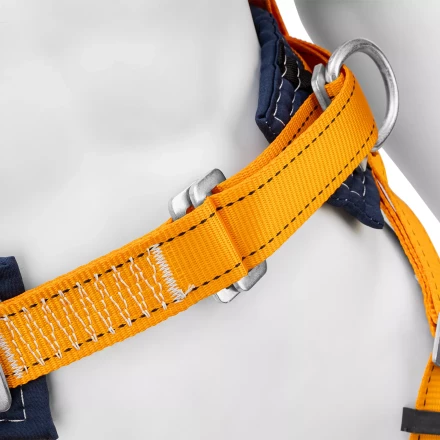 Удерживающе-страховочная привязь Сибртех 89507, модель УСП II, наплечные и набедренные лямки, высокий кушак купить в Урае