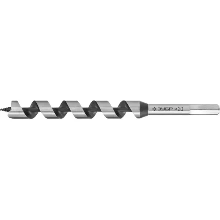 ЗУБР. Сверло по дереву, спираль Левиса, HEX хвостовик, 20х235мм 2948-235-20 купить в Урае
