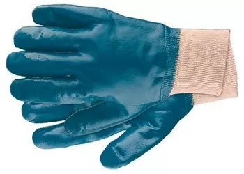 Перчатки рабочие из трикотажа с нитриловым обливом, манжет L СИБРТЕХ 67757 купить в Урае