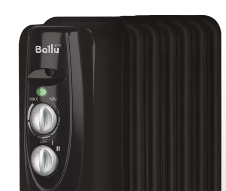 Маслянный радиатор обогреватель электрический BALLU Classic black BOH/CL-09BRN 2000 купить в Урае