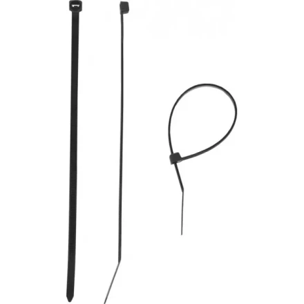 Хомуты ЗУБР нейлоновые черные 4,5x180мм, 100шт 309030-45-180 купить в Урае