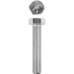 Болт ЗУБР "МАСТЕР" с шестигранной головкой, ГОСТ 7798-70, класс прочности 5.8, оцинкованный, M16x80мм, 5кг 303080-16-080