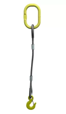 Строп канатный одноветвевой 1СК 0.75 т L=6.5 м с кч din 0.75 т опрессовка купить в Урае