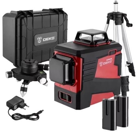 Уровень лазерный DKLL12PR3 DEKO, 065-0164, со штативом купить в Урае