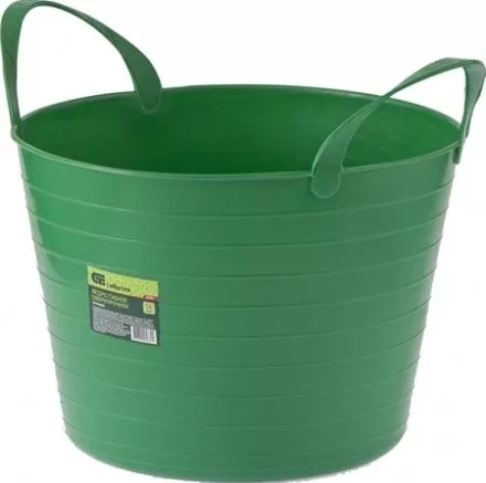 Ведро гибкое сверхпрочное 14 литров зеленое  СИБРТЕХ 67501 купить в Урае