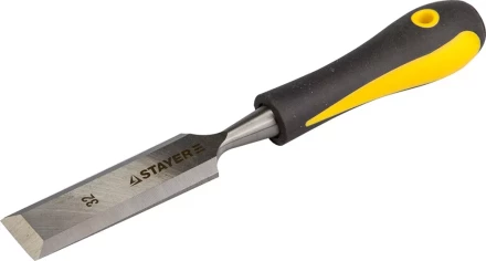 Стамеска с двухкомпонентной ручкой, 32мм, STAYER Profi 18205-32 купить в Урае