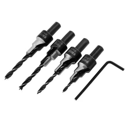 Набор сверл под конфирмат Denzel 704240, 3-5 мм, набор 4 шт купить в Урае