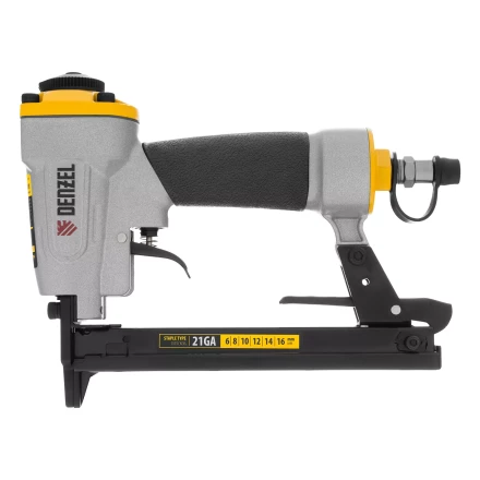 Степлер пневматический Denzel  PS8016 для прямоугольных скоб 21GA от 6 до 16 мм 57400 купить в Урае