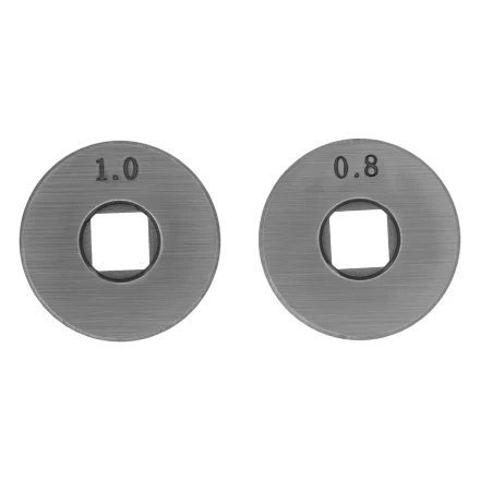 Подающий ролик, V профиль под стальную проволоку 0,8-1мм, посадка квадрат, 2 шт Denzel 93651 купить в Урае