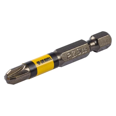 Набор бит комбинированный 3 шт., PZ1, PZ2, PZ3, 50 мм, сталь S2 Denzel 11677 купить в Урае