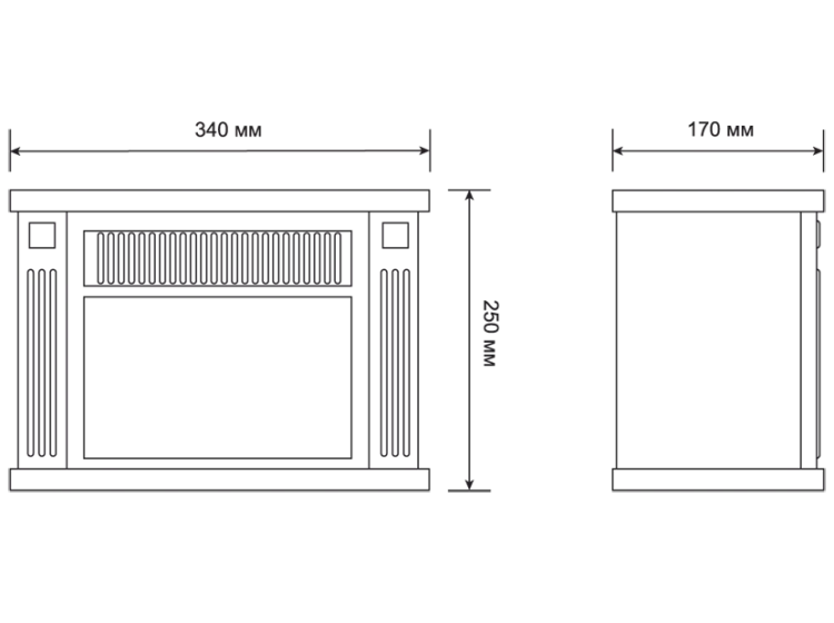 Электрокамин-камин электрический мини ELECTROLUX EFP/M-5012B черный купить в Урае