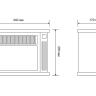 Электрокамин-камин электрический мини ELECTROLUX EFP/M-5012B черный купить в Урае
