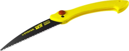 Ножовка складная походная (пила) STAYER МАХСut 160 мм, 8TPI, 3D японский зуб, пиление "на себя", быстрый и точный рез сырой древесины, тефлон покрытие 15085 купить в Урае